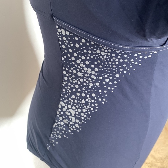 Speedo Sculpture Navy Silver swimsuit UK Sizing 30 - Picture 4 of 7